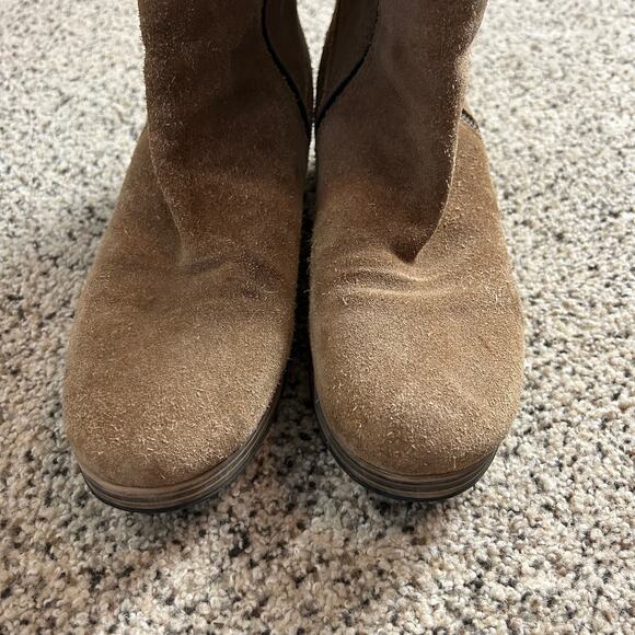 Wolky Tall Zip Up Boots Size 11 EU 42 Brown Suede Comfort Riding - Picture 4 of 11